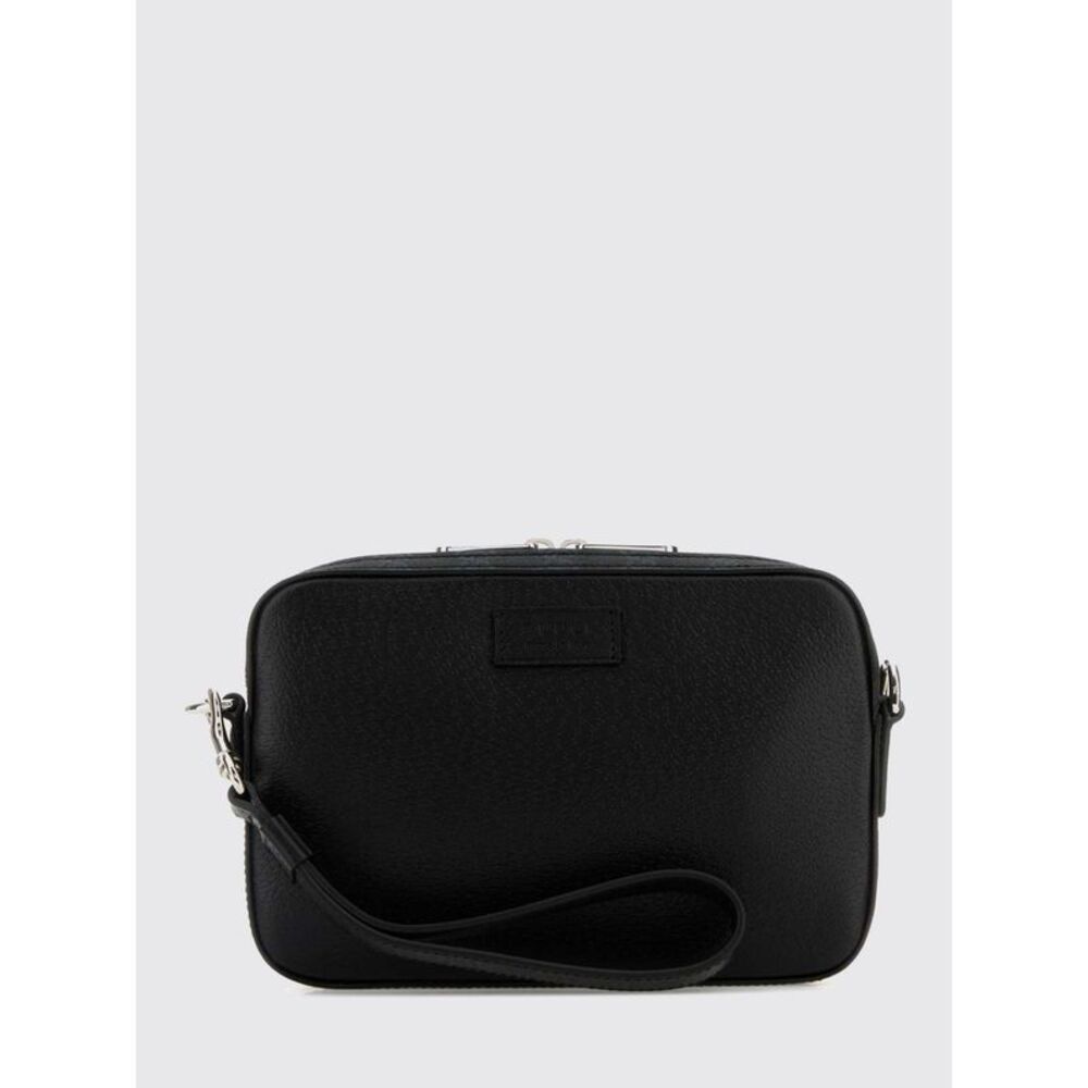 Gucci Men Embossed Calfskin Camera Bag Gucci With Logo And Removable Strap